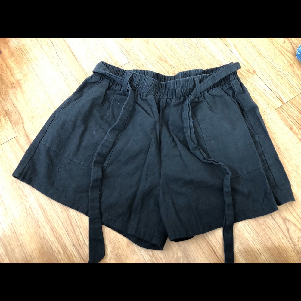 Black High Waist Shorts
